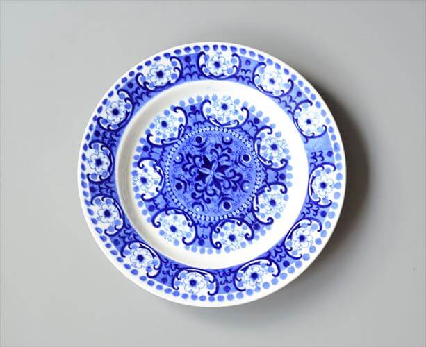 ARABIA アラビア ALI 17.5cm プレート アリ ブルー お皿 北欧食器 フィンランド 陶器 ヴィンテージ アンティーク_250522