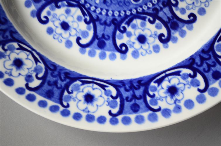 ARABIA アラビア ALI 17.5cm プレート アリ ブルー お皿 北欧食器 フィンランド 陶器 ヴィンテージ アンティーク_250522