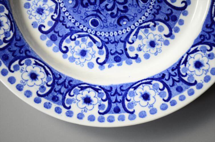 ARABIA アラビア ALI 17.5cm プレート アリ ブルー お皿 北欧食器 フィンランド 陶器 ヴィンテージ アンティーク_250522