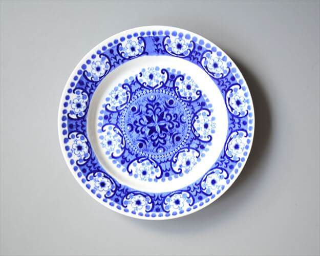 ARABIA アラビア ALI 17.5cm プレート アリ ブルー お皿 北欧食器 フィンランド 陶器 ヴィンテージ アンティーク_250522