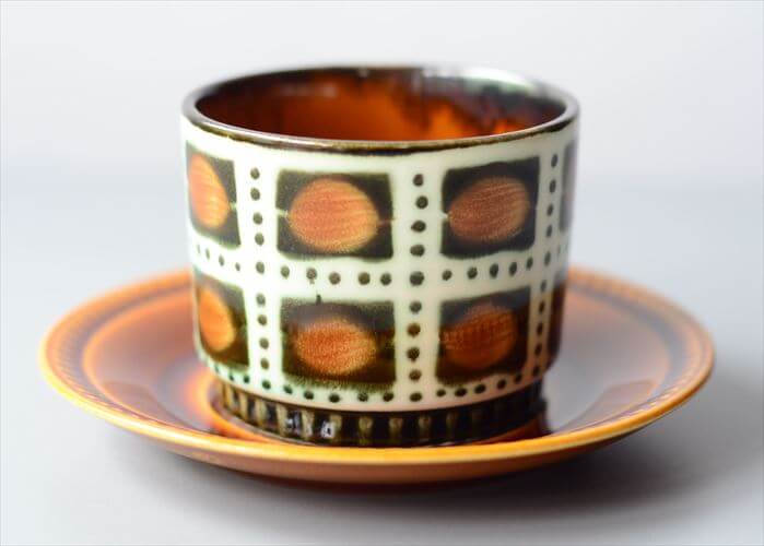 1960年代頃 ベルギー製 BOCH ボッホ Bernadette カップ&ソーサー ベルナデッタ 磁器 陶器 アンティーク 食器 ヨーロッパ ヴィンテージ_250527