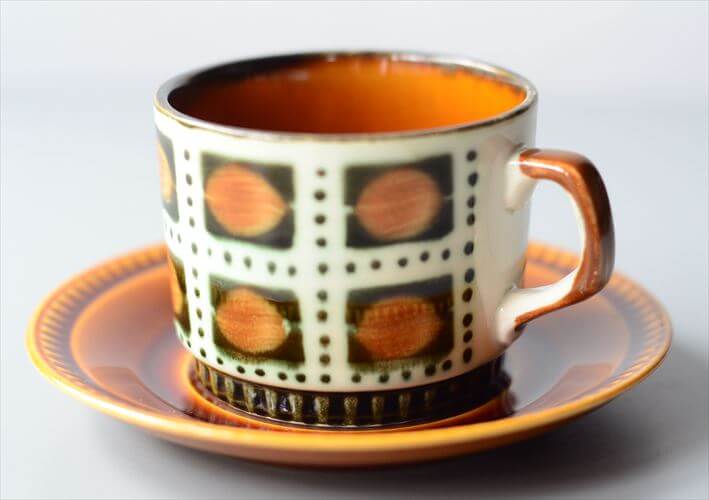 1960年代頃 ベルギー製 BOCH ボッホ Bernadette カップ&ソーサー ベルナデッタ 磁器 陶器 アンティーク 食器 ヨーロッパ ヴィンテージ_250527