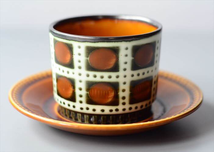 1960年代頃 ベルギー製 BOCH ボッホ Bernadette カップ&ソーサー ベルナデッタ 磁器 陶器 アンティーク 食器 ヨーロッパ ヴィンテージ_250527