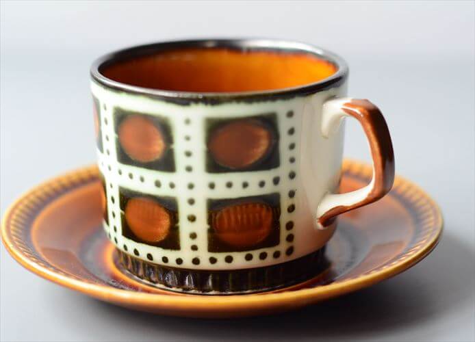 1960年代頃 ベルギー製 BOCH ボッホ Bernadette カップ&ソーサー ベルナデッタ 磁器 陶器 アンティーク 食器 ヨーロッパ ヴィンテージ_250527