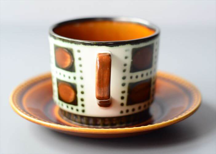 1960年代頃 ベルギー製 BOCH ボッホ Bernadette カップ&ソーサー ベルナデッタ 磁器 陶器 アンティーク 食器 ヨーロッパ ヴィンテージ_250527