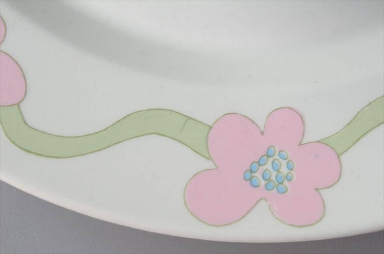 希少！Arabia Villiruusu 20cm プレート お皿 アラビア ヴィリルース 北欧 フィンランド ヴィンテージ アンティーク_250617