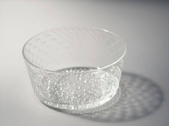 フィンランド製 Nuutajarvi Tundra ガラスボウル φ10cm ヌータヤルヴィ ツンドラ 北欧 食器 Oiva Toikka オイヴァトイッカ ヴィンテージ