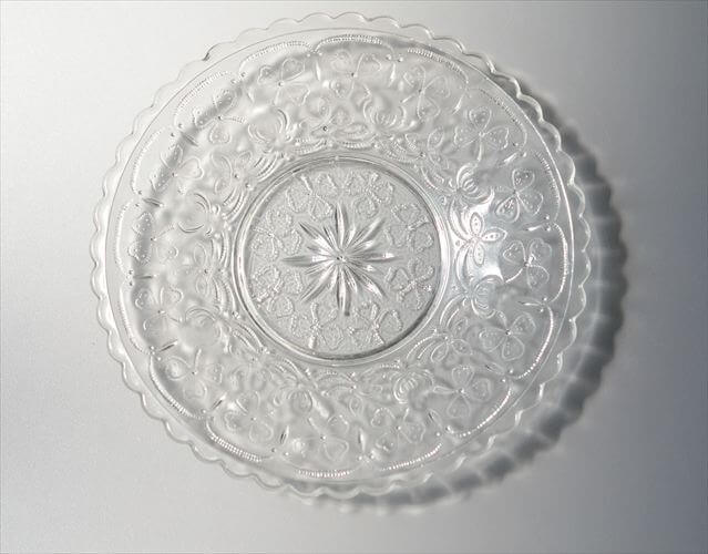 フィンランド製 Nuutajarvi Apila ガラスプレート φ16cm ヌータヤルヴィ アピラ 小皿 北欧 Oiva Toikka オイヴァトイッカ ヴィンテージ