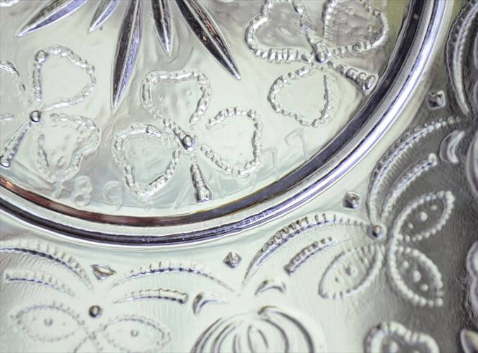 フィンランド製 Nuutajarvi Apila ガラスプレート φ16cm ヌータヤルヴィ アピラ 小皿 北欧 Oiva Toikka オイヴァトイッカ ヴィンテージ