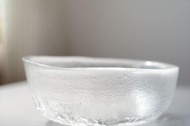 フィンランド製 Humppila 孔雀のガラスボウル 14cm Riikinkukko Peacock クジャク フンピラ 北欧 ヴィンテージ