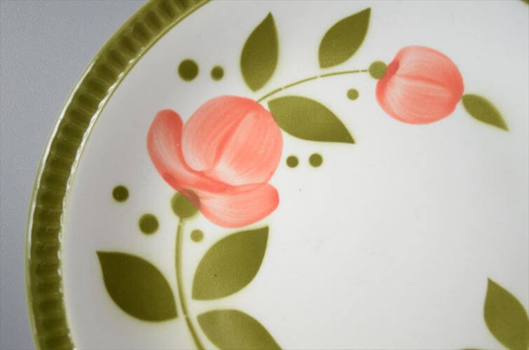 1960～70年代 ベルギー製 ヴィンテージ BOCH Delta 19cm プレート ボッホ デルタ お皿 磁器 陶器 アンティーク 食器 ヨーロッパ_250718