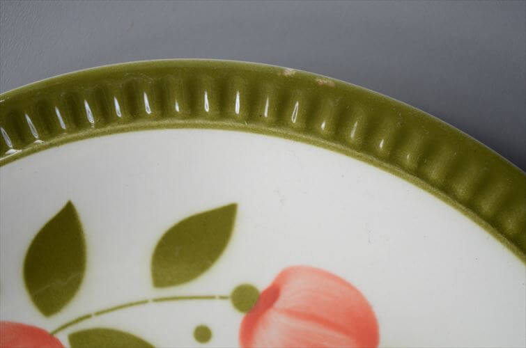 1960～70年代 ベルギー製 ヴィンテージ BOCH Delta 19cm プレート ボッホ デルタ お皿 磁器 陶器 アンティーク 食器 ヨーロッパ_250718