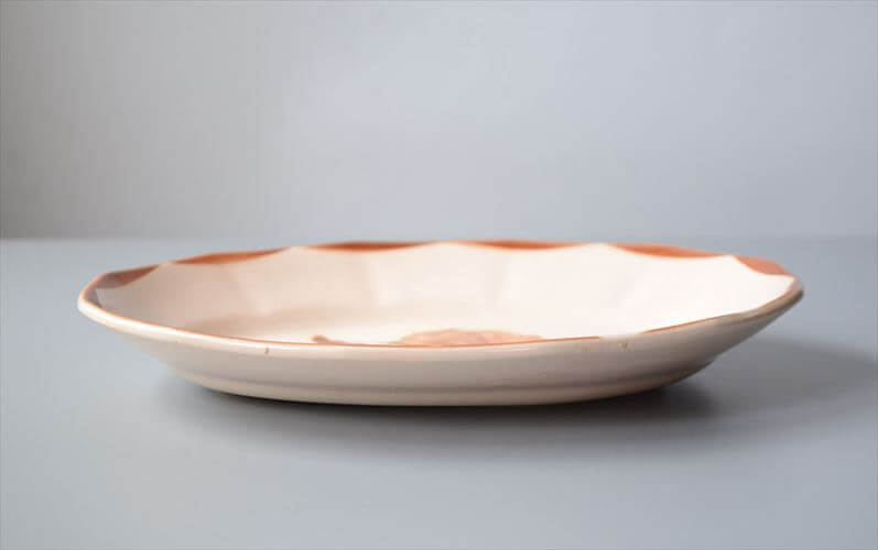 1922～65年頃 フランス製 DIGOIN SARREGUEMINES オーバルプレート ラヴィエ サルグミンヌ 陶器 アンティーク ヴィンテージ 食器 ヨーロッパ_250718