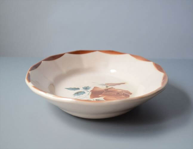 1922～65年頃 フランス製 DIGOIN SARREGUEMINES オーバルプレート ラヴィエ サルグミンヌ 陶器 アンティーク ヴィンテージ 食器 ヨーロッパ_250718