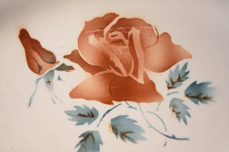 1922～65年頃 フランス製 DIGOIN SARREGUEMINES オーバルプレート ラヴィエ サルグミンヌ 陶器 アンティーク ヴィンテージ 食器 ヨーロッパ_250718