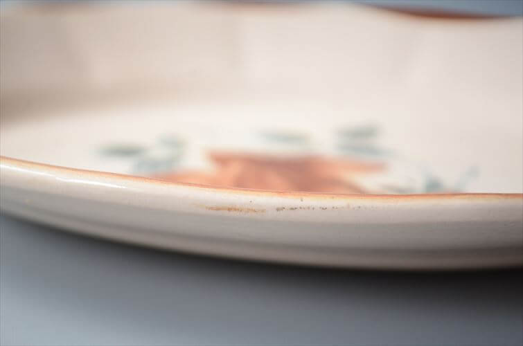 1922～65年頃 フランス製 DIGOIN SARREGUEMINES オーバルプレート ラヴィエ サルグミンヌ 陶器 アンティーク ヴィンテージ 食器 ヨーロッパ_250718