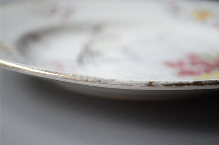 1920～30年代頃 ベルギー製 ヴィンテージ BOCH D.2082 vogel 17.5cm プレート ボッホ お皿 磁器 陶器 アンティーク 食器 ヨーロッパ_250725