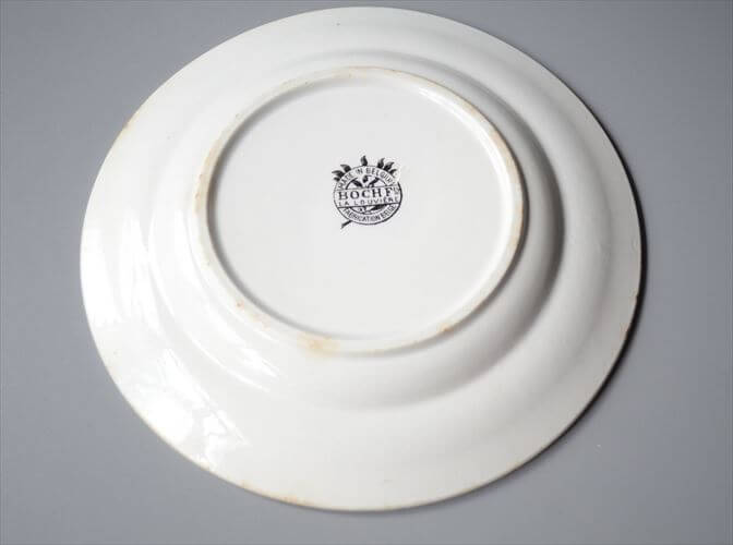 1920～30年代頃 ベルギー製 ヴィンテージ BOCH D.2082 vogel 17.5cm プレート ボッホ お皿 磁器 陶器 アンティーク 食器 ヨーロッパ_250725