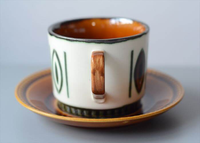 1960～70年代 ベルギー製 ヴィンテージ BOCH Delta Ellipse カップ&ソーサー ボッホ デルタ 磁器 陶器 アンティーク 食器 ヨーロッパ_250730
