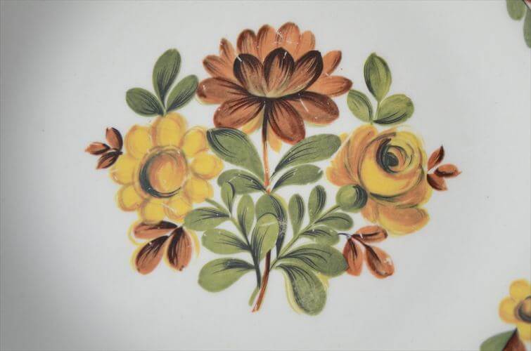 1950～60年代頃 ベルギー製 BOCH ボッホ Delta Asteriola 19cm プレート お皿 磁器 陶器 アンティーク ヴィンテージ_250731