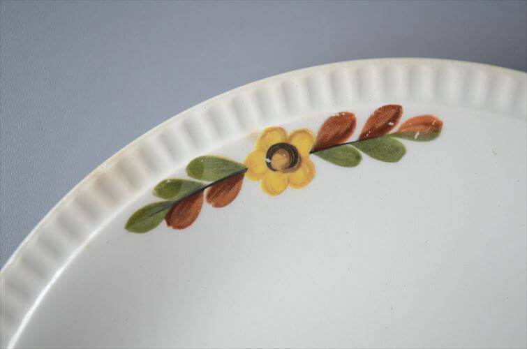 1950～60年代頃 ベルギー製 BOCH ボッホ Delta Asteriola 19cm プレート お皿 磁器 陶器 アンティーク ヴィンテージ_250731