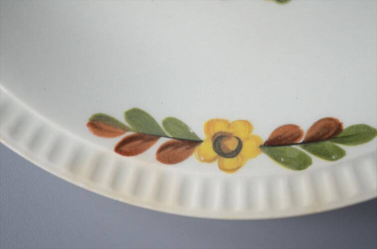 1950～60年代頃 ベルギー製 BOCH ボッホ Delta Asteriola 19cm プレート お皿 磁器 陶器 アンティーク ヴィンテージ_250731