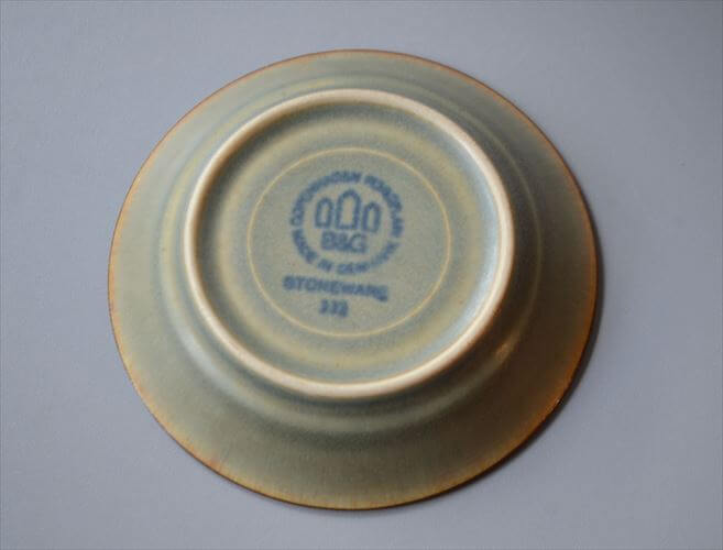 デンマーク製 クイストゴー RUNE 9.5cm 豆皿 お皿 小皿 プレート ルーン B&G J.H.Quistgaard 北欧ヴィンテージ アンティーク_250827