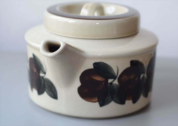 ARABIA アラビア Ruija 茶こし付き ティーポット ルイージャ 北欧食器 フィンランド 陶器 北欧 ヴィンテージ アンティーク_250902