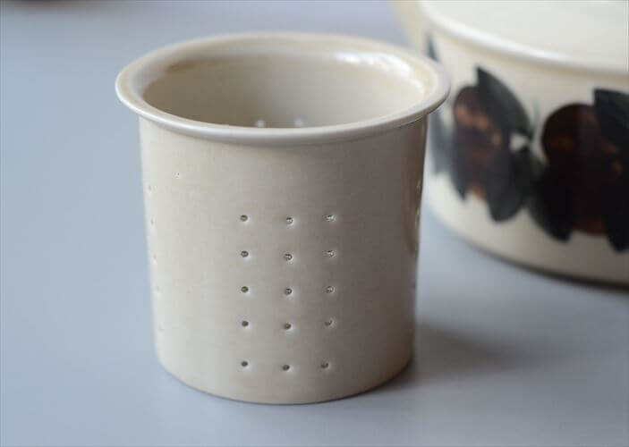 ARABIA アラビア Ruija 茶こし付き ティーポット ルイージャ 北欧食器 フィンランド 陶器 北欧 ヴィンテージ アンティーク_250902