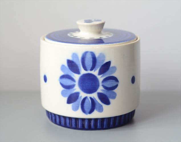 1960～70年代 ベルギー製 BOCH ボッホ DELTA CAPRICCIO シュガーポット カプリシオ 磁器 ヴィンテージ アンティーク_250904