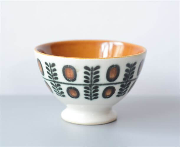 1960～70年代 ベルギー製 ヴィンテージ BOCH NOIX カフェオレボウル ボッホ ノア 磁器 陶器 アンティーク 食器 ヨーロッパ_250909