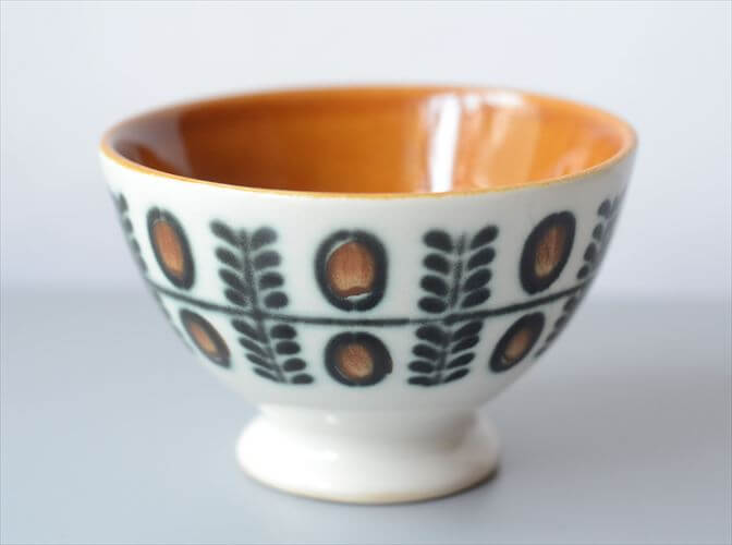 1960～70年代 ベルギー製 ヴィンテージ BOCH NOIX カフェオレボウル ボッホ ノア 磁器 陶器 アンティーク 食器 ヨーロッパ_250909
