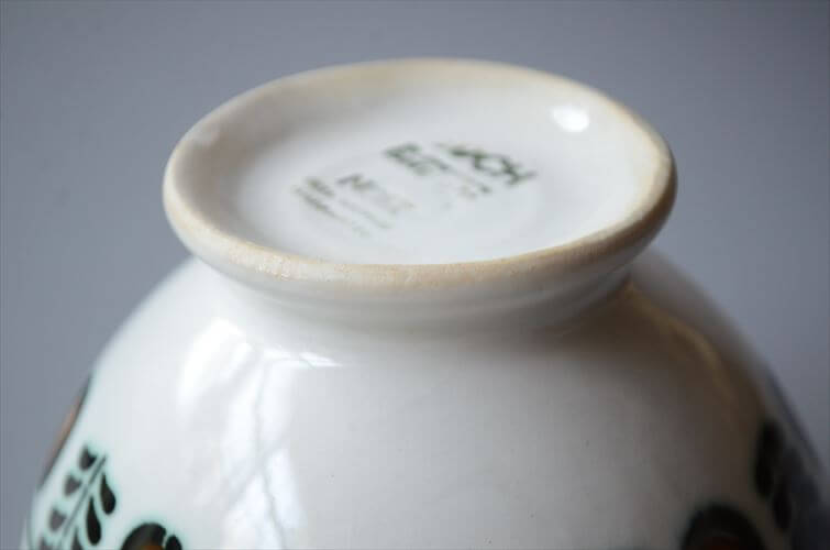 1960～70年代 ベルギー製 ヴィンテージ BOCH NOIX カフェオレボウル ボッホ ノア 磁器 陶器 アンティーク 食器 ヨーロッパ_250909