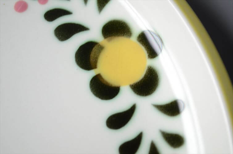 希少! ベルギー製 ヴィンテージ BOCH Menuet 24cm プレート 大皿 ボッホ メヌエット 陶器 アンティーク 食器 ヨーロッパ_250910