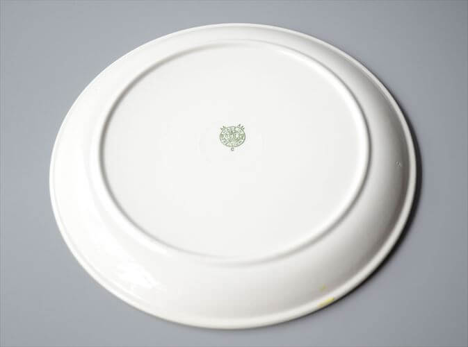 希少! ベルギー製 ヴィンテージ BOCH Menuet 24cm プレート 大皿 ボッホ メヌエット 陶器 アンティーク 食器 ヨーロッパ_250910