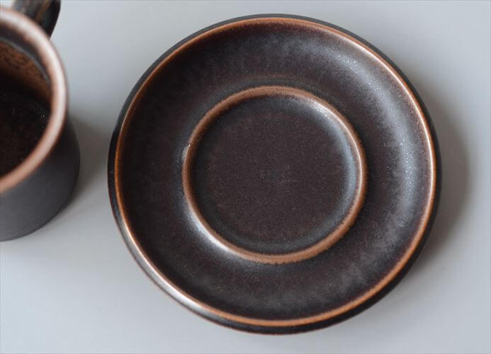 ARABIA アラビア ルスカ カップ＆ソーサー Ruska 7.5cm高 小サイズ 北欧食器 フィンランド 陶器 北欧 ヴィンテージ アンティーク_250922