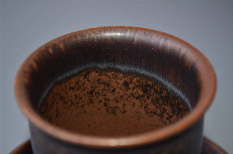 ARABIA アラビア ルスカ カップ＆ソーサー Ruska 7.5cm高 小サイズ 北欧食器 フィンランド 陶器 北欧 ヴィンテージ アンティーク_250922