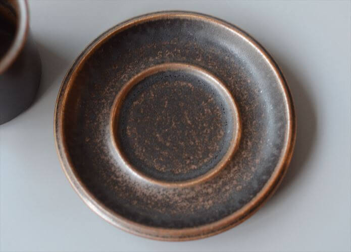 ARABIA アラビア ルスカ カップ＆ソーサー Ruska 7.5cm高 小サイズ 北欧食器 フィンランド 陶器 北欧 ヴィンテージ アンティーク_250922