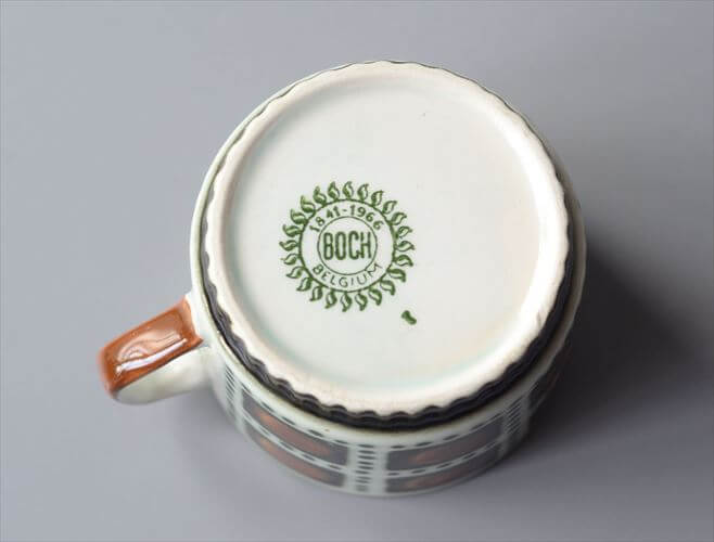 1960年代頃 ベルギー製 BOCH ボッホ Bernadette カップ ベルナデッタ 磁器 陶器 アンティーク 食器 ヨーロッパ ヴィンテージ_251002