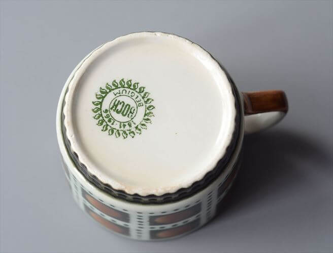 1960年代頃 ベルギー製 BOCH ボッホ Bernadette カップ ベルナデッタ 磁器 陶器 アンティーク 食器 ヨーロッパ ヴィンテージ_251002