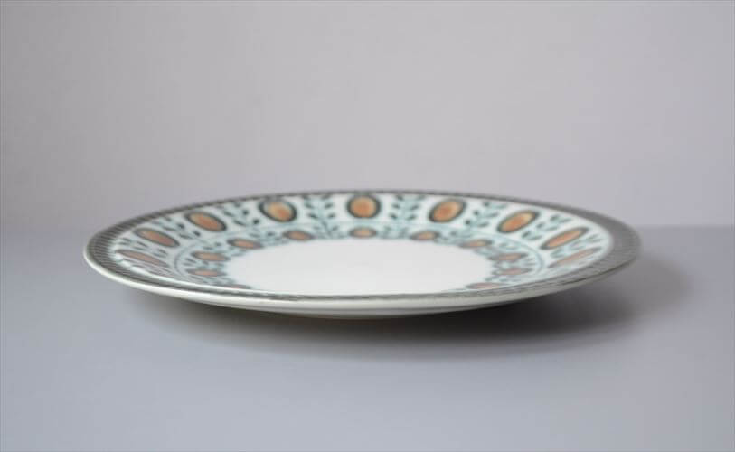 1960～70年代 ベルギー製 ヴィンテージ BOCH NOIX 19cm プレート ボッホ ノア お皿 磁器 陶器 アンティーク 食器 ヨーロッパ_251008