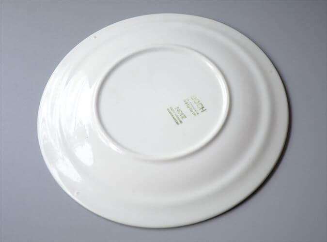 1960～70年代 ベルギー製 ヴィンテージ BOCH NOIX 19cm プレート ボッホ ノア お皿 磁器 陶器 アンティーク 食器 ヨーロッパ_251008