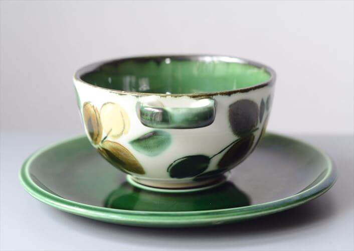 1960～70年代 ベルギー製 BOCH In the mood スープカップ&ソーサー ボッホ 陶器 アンティーク ヴィンテージ_251015