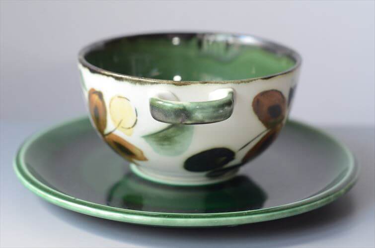 1960～70年代 ベルギー製 BOCH In the mood スープカップ&ソーサー ボッホ 陶器 アンティーク ヴィンテージ_251015
