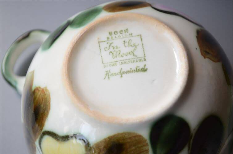 1960～70年代 ベルギー製 BOCH In the mood スープカップ&ソーサー ボッホ 陶器 アンティーク ヴィンテージ_251015