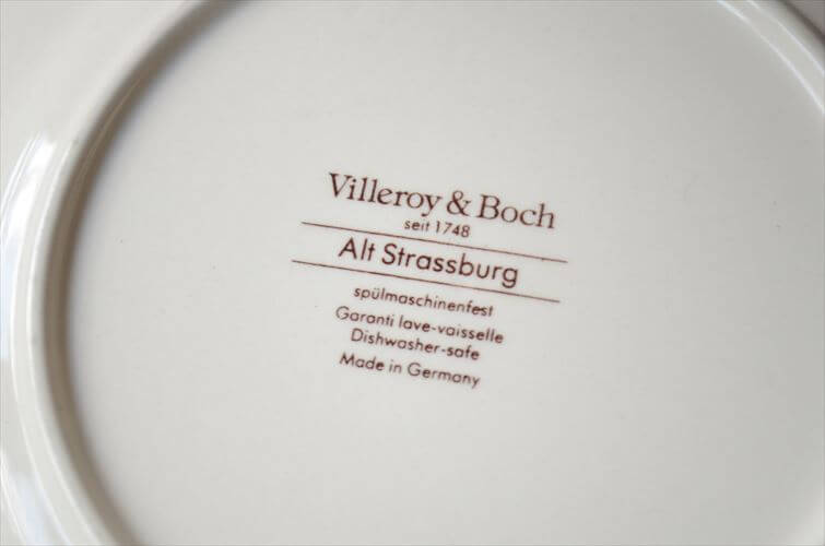 ドイツ製 VILLEROY&BOCH Alt Strassburg 19cm プレート お皿 ビレロイ＆ボッホ 陶器 アンティーク ヴィンテージ_251015