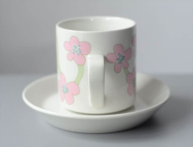 希少！Arabia Villiruusu カップ＆ソーサー アラビア ヴィリルース 北欧 フィンランド ヴィンテージ アンティーク_251021