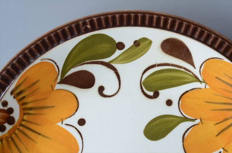 1960～70年代 ベルギー製 ヴィンテージ BOCH PARADISO 22.5cm プレート ボッホ パラディソ お皿 磁器 陶器 アンティーク 食器 ヨーロッパ_251029