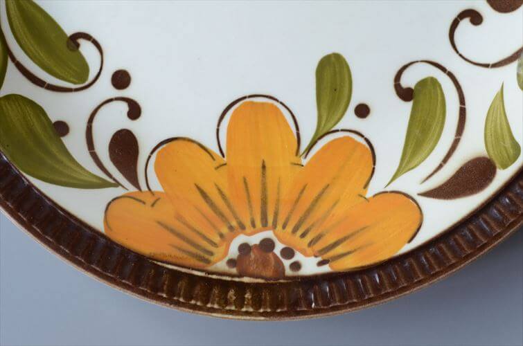 1960～70年代 ベルギー製 ヴィンテージ BOCH PARADISO 22.5cm プレート ボッホ パラディソ お皿 磁器 陶器 アンティーク 食器 ヨーロッパ_251029