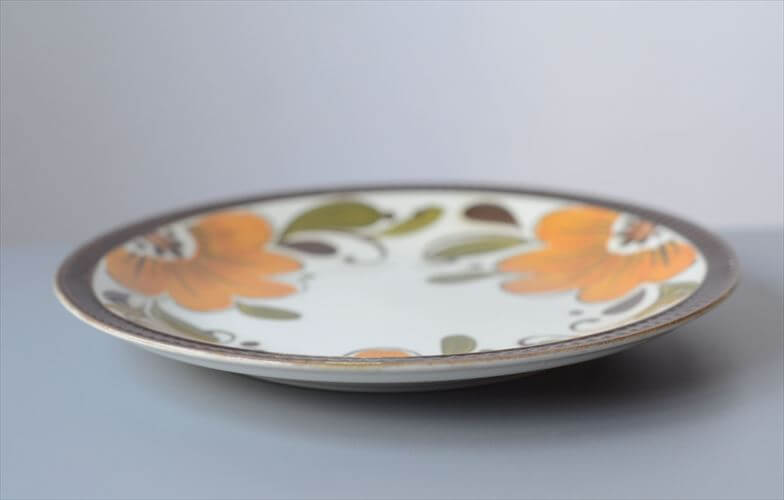 1960～70年代 ベルギー製 ヴィンテージ BOCH PARADISO 22.5cm プレート ボッホ パラディソ お皿 磁器 陶器 アンティーク 食器 ヨーロッパ_251029